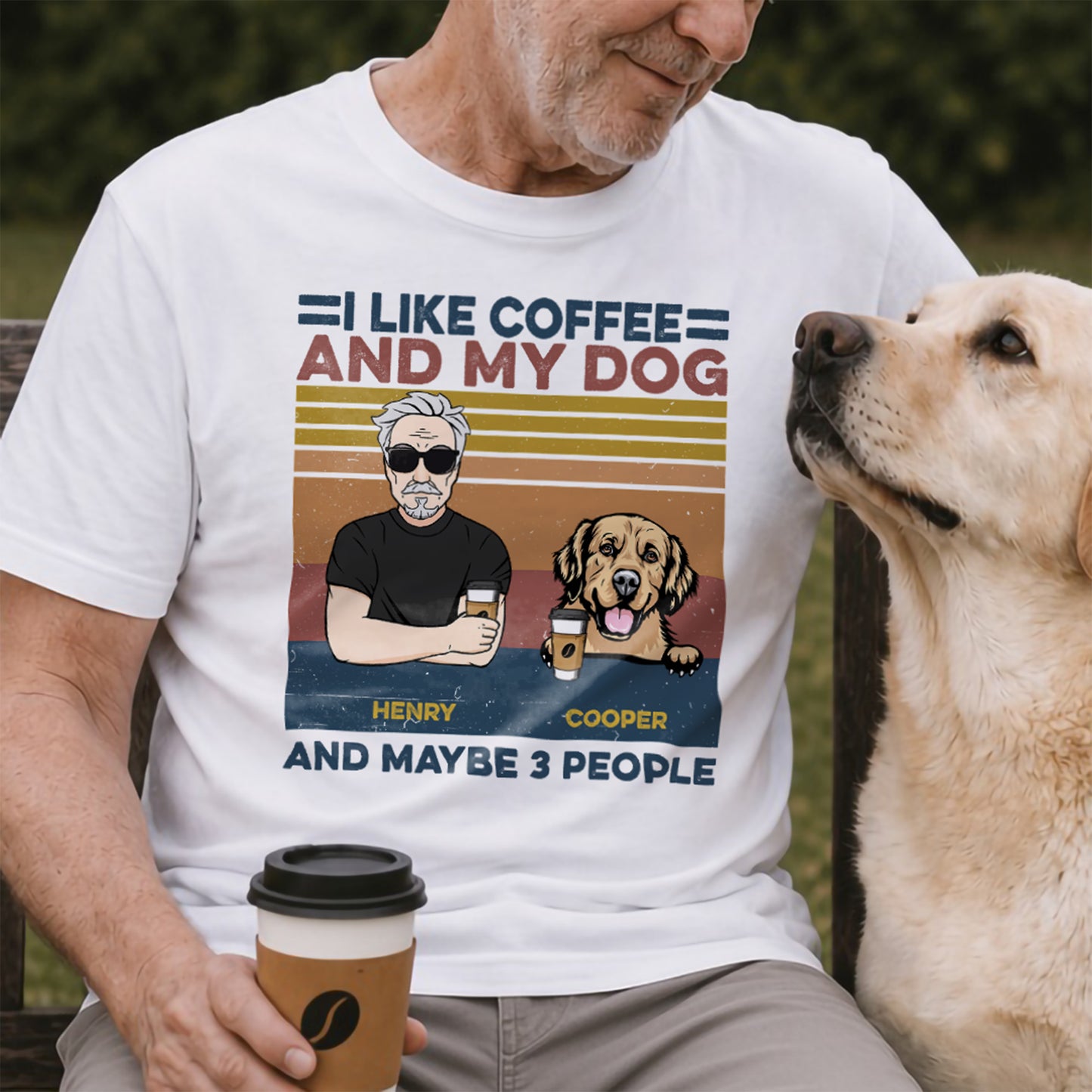 UPST127 I Like Beer And My Dog And Maybe 3 People - Personalized T-shirt Hoodie