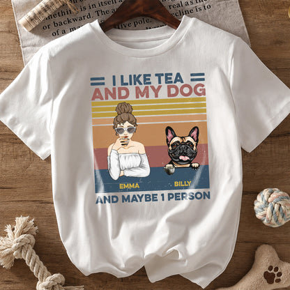 UPST127 I Like Beer And My Dog And Maybe 3 People - Personalized T-shirt Hoodie