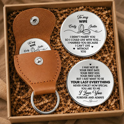 UPST135 To My Husband I Just Want To Be Your Last Everything - Personalized Custom Pocket Hug