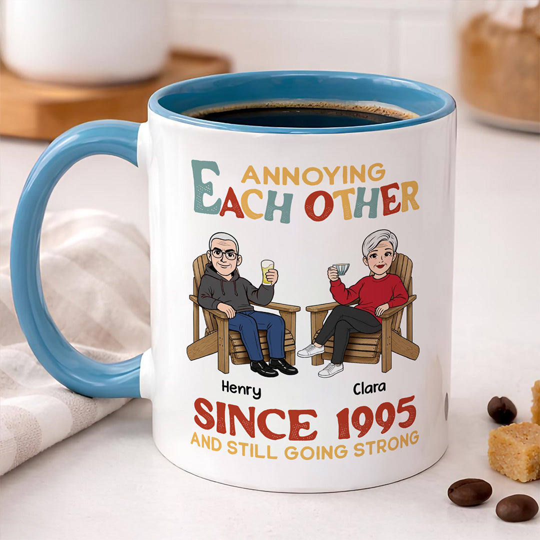UPST145 Annoying Each Other Since - Personalized White Mug Accent Mug