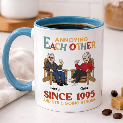 UPST145 Annoying Each Other Since - Personalized White Mug Accent Mug