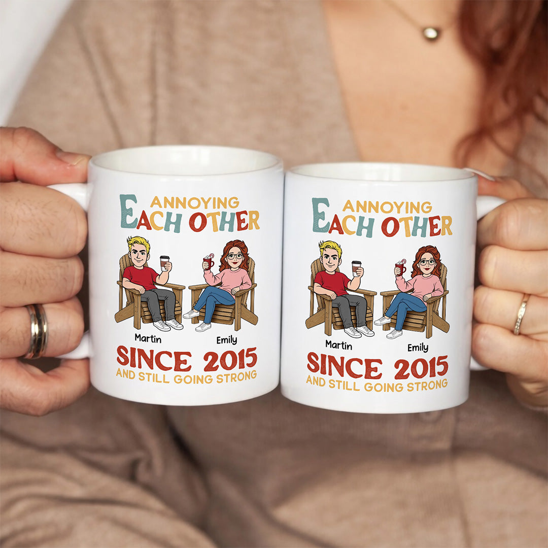 UPST145 Annoying Each Other Since - Personalized White Mug Accent Mug