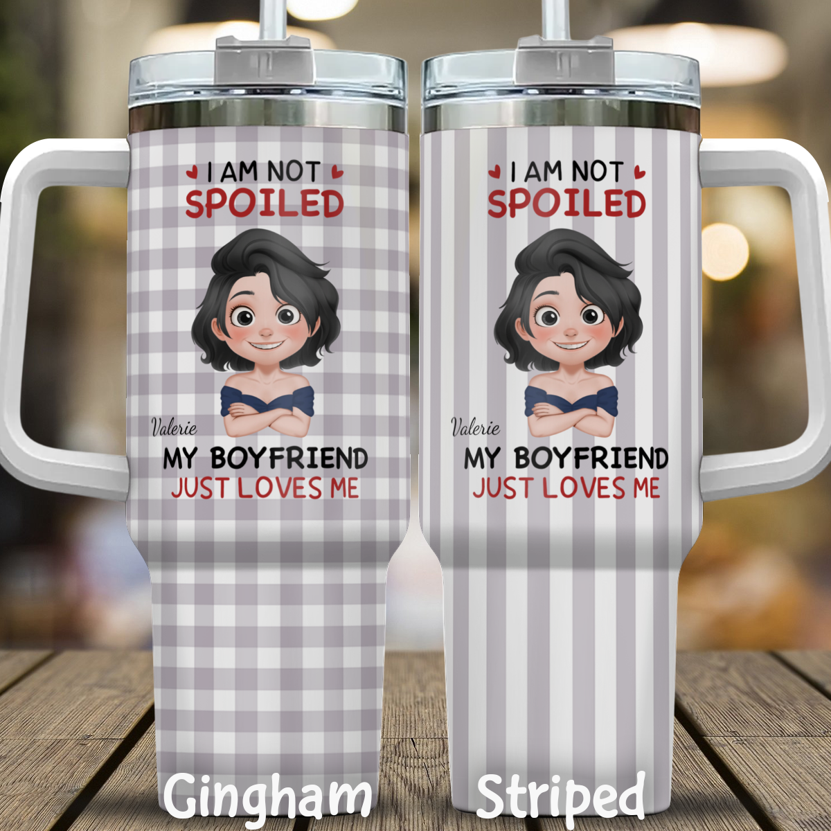 VPST72 I'm Not Spoiled My Husband Just Loves Me - Personalized Custom Tumbler