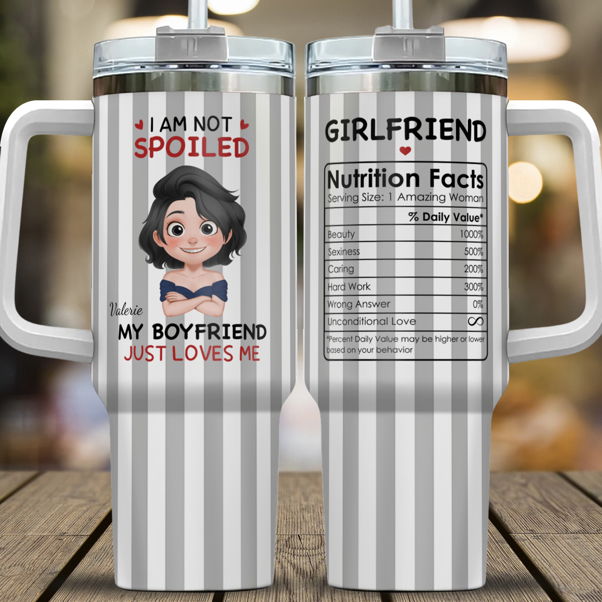 VPST68 I'm Not Spoiled My Husband Just Loves Me - Personalized Custom Tumbler
