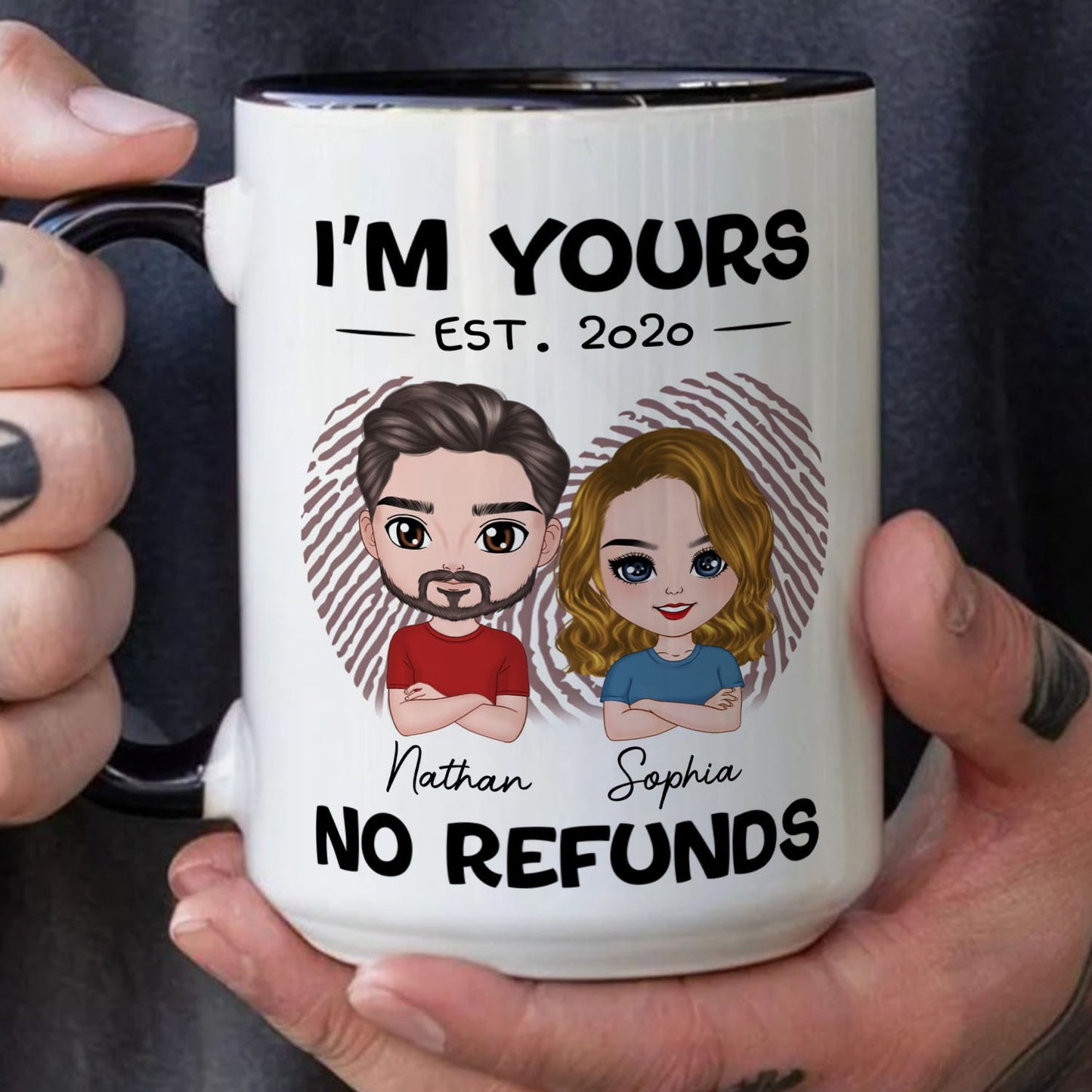 PST106 I'm Yours No Refunds - White Mug Accent Mug