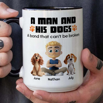 PSTM14 A Man And His Dog - White Mug Accent Mug