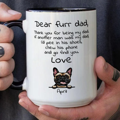 PST91 Dear Dog Dad Dog Mom Dog Parent - White Mug Accent Mug