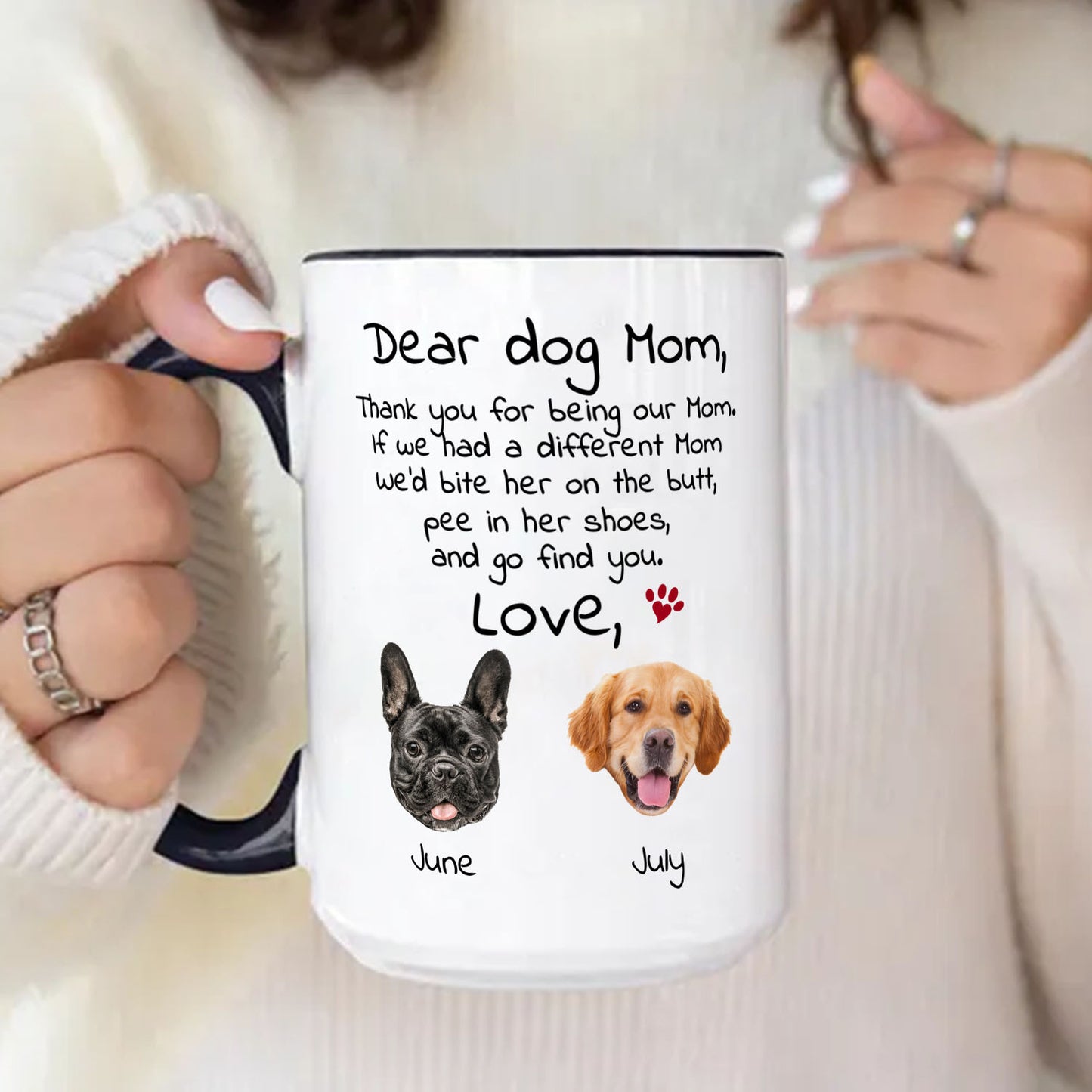 PST94 Dear Dog Dad Dog Mom Dog Parent - White Mug Accent Mug