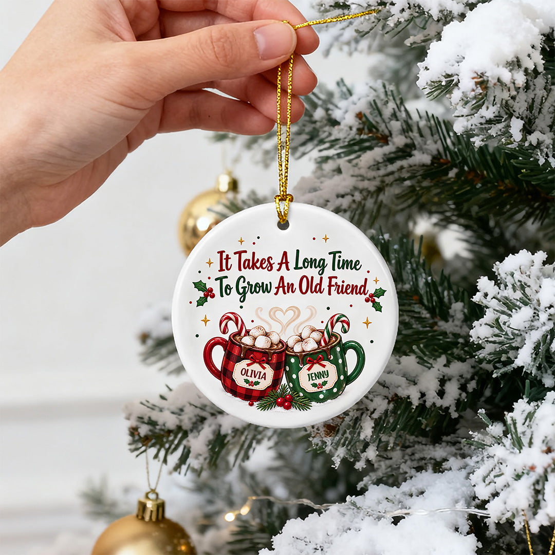 UPST174 No One Will Ever Be As Entertained By US As Us - Personalized Ceramic Ornament