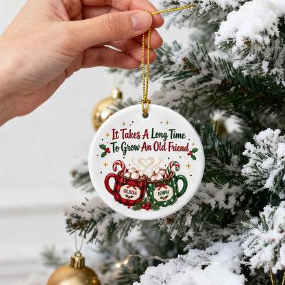 UPST174 No One Will Ever Be As Entertained By US As Us - Personalized Ceramic Ornament