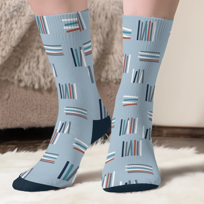PSSO08 F*ck Off I'm Reading Book Lover-Personalized Custom Crew Socks