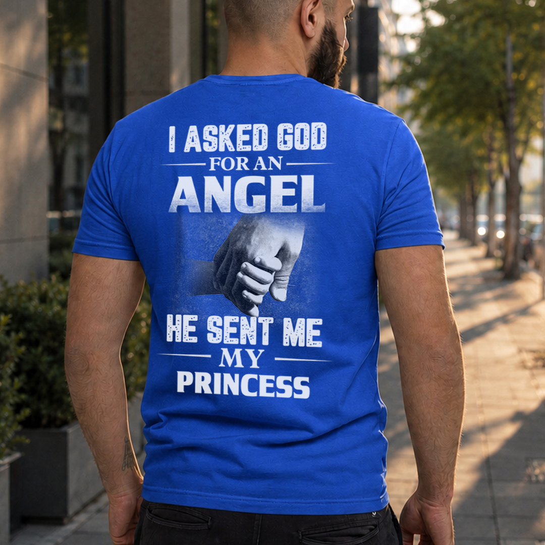 VPST20 I Asked God For An Angel, He Sent Me My Granddaughter - Personalized T-shirt Hoodie