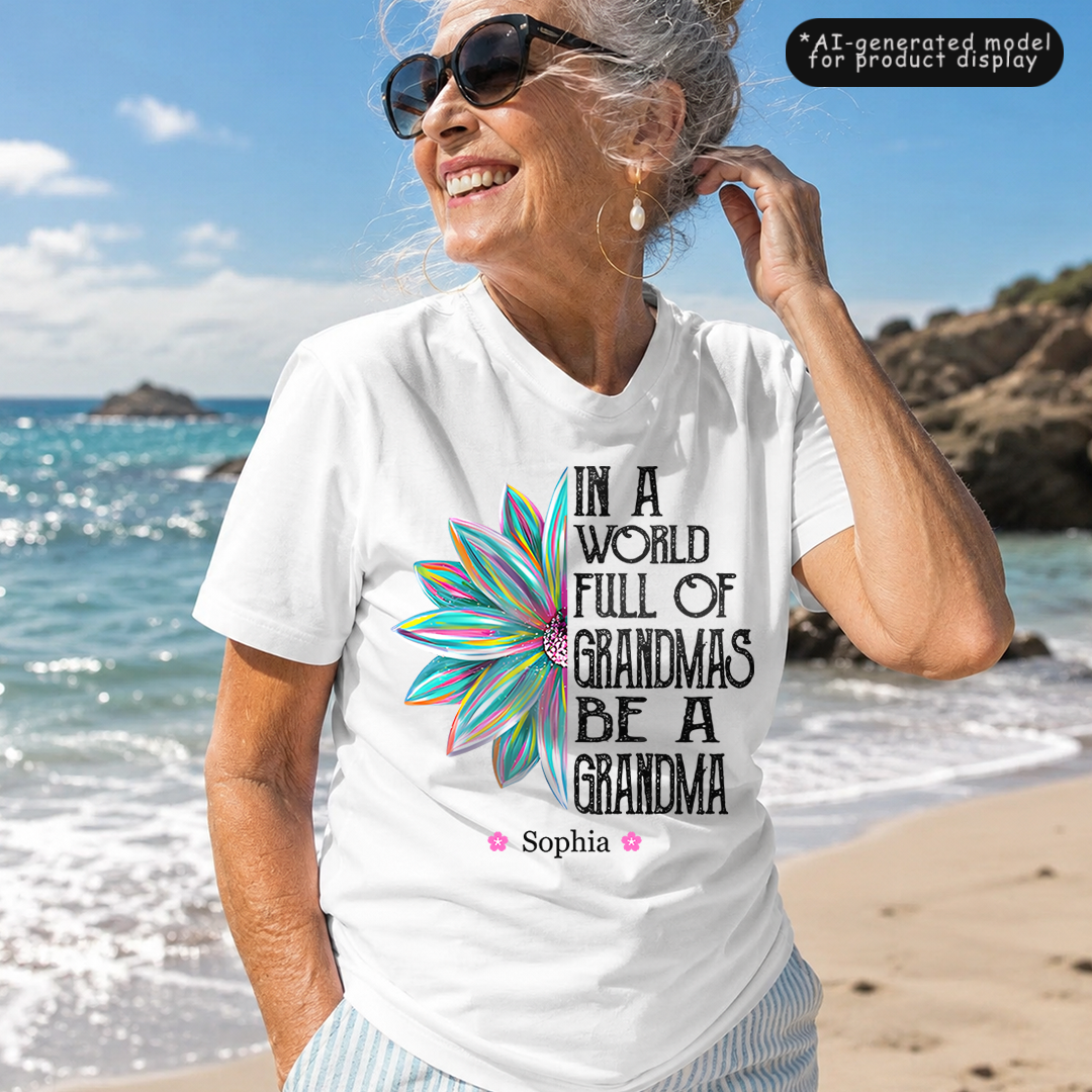 VPST45 In A World Full Of Grandmas Be A Mimi - Personalized T-shirt Hoodie