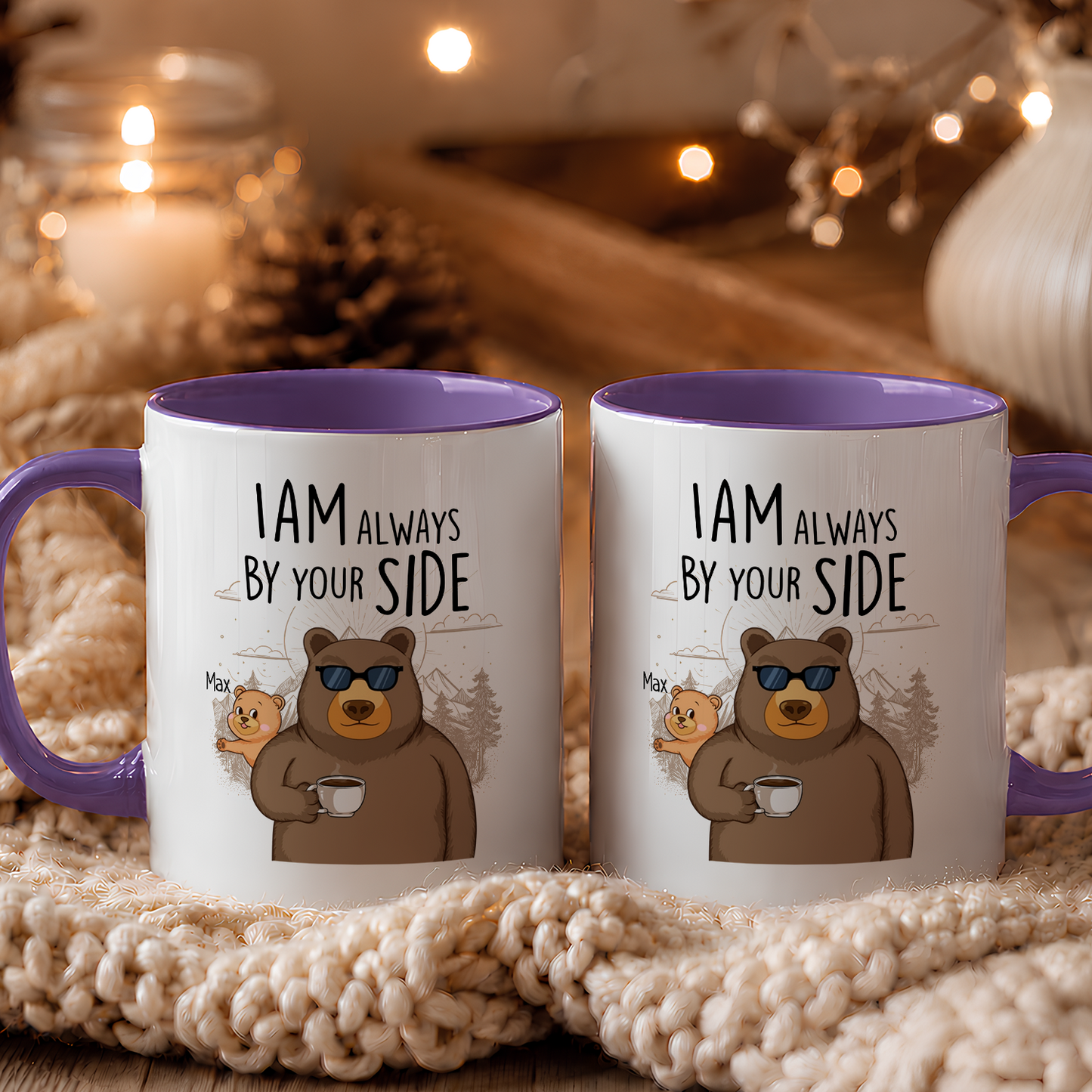 VPST51 I Am Always By Your Side - Personalized White Mug Accent Mug