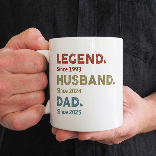 VPST09 Legend Husband Dad Grandad - Personalized Mug