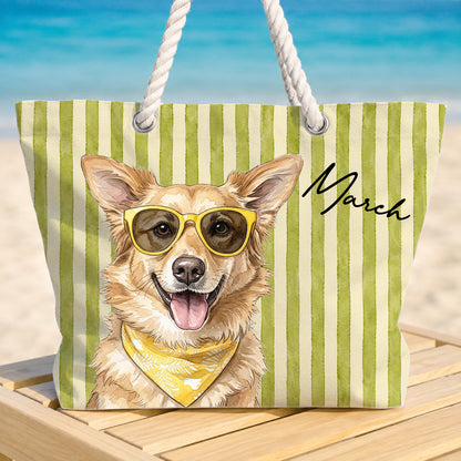 PST236 Photo Upload Pet's Lover - Personalized Beach Bag
