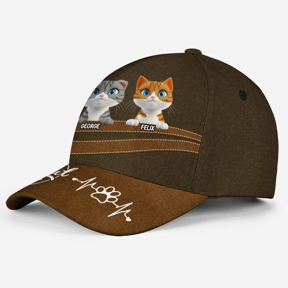 PST228 Best Cat Dad Mom Ever - Personalized Custom Classic Cap