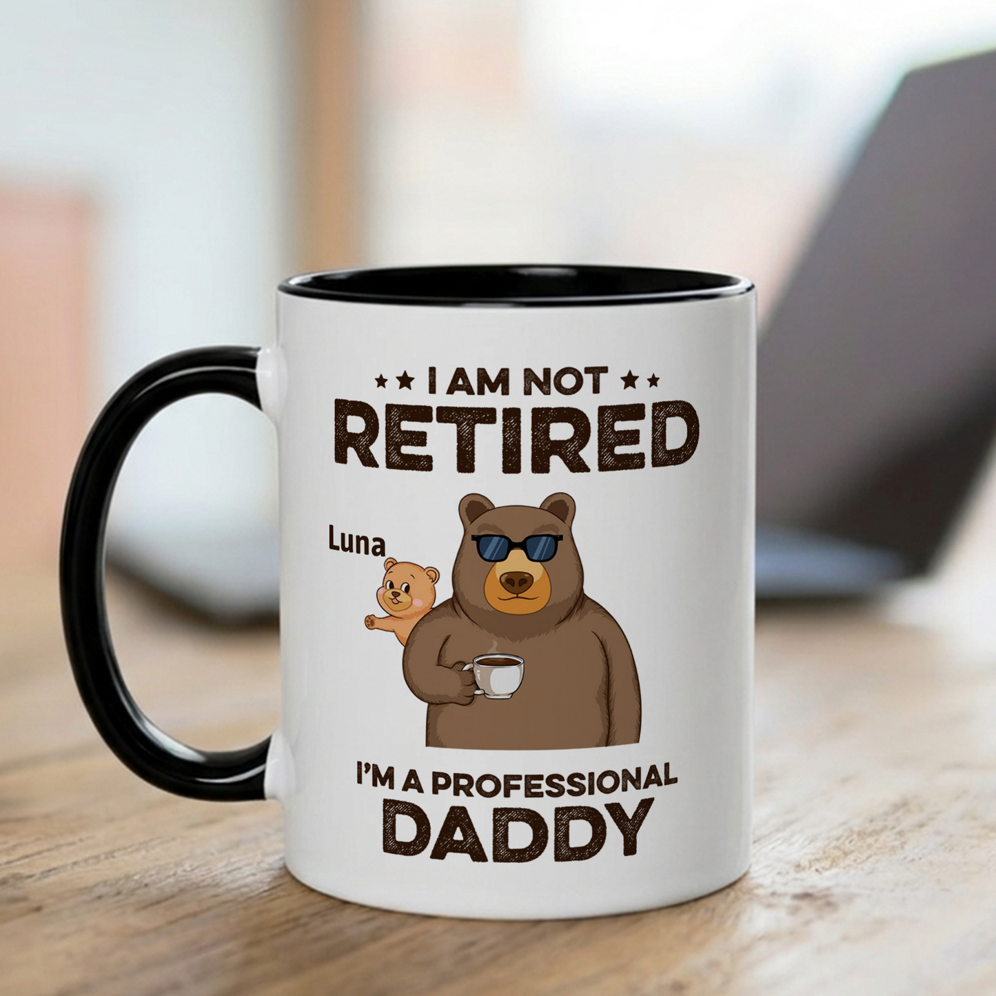 VPST05 I'm Not Retired I'm A Professional Grandpa - Personalized White Mug Accent Mug