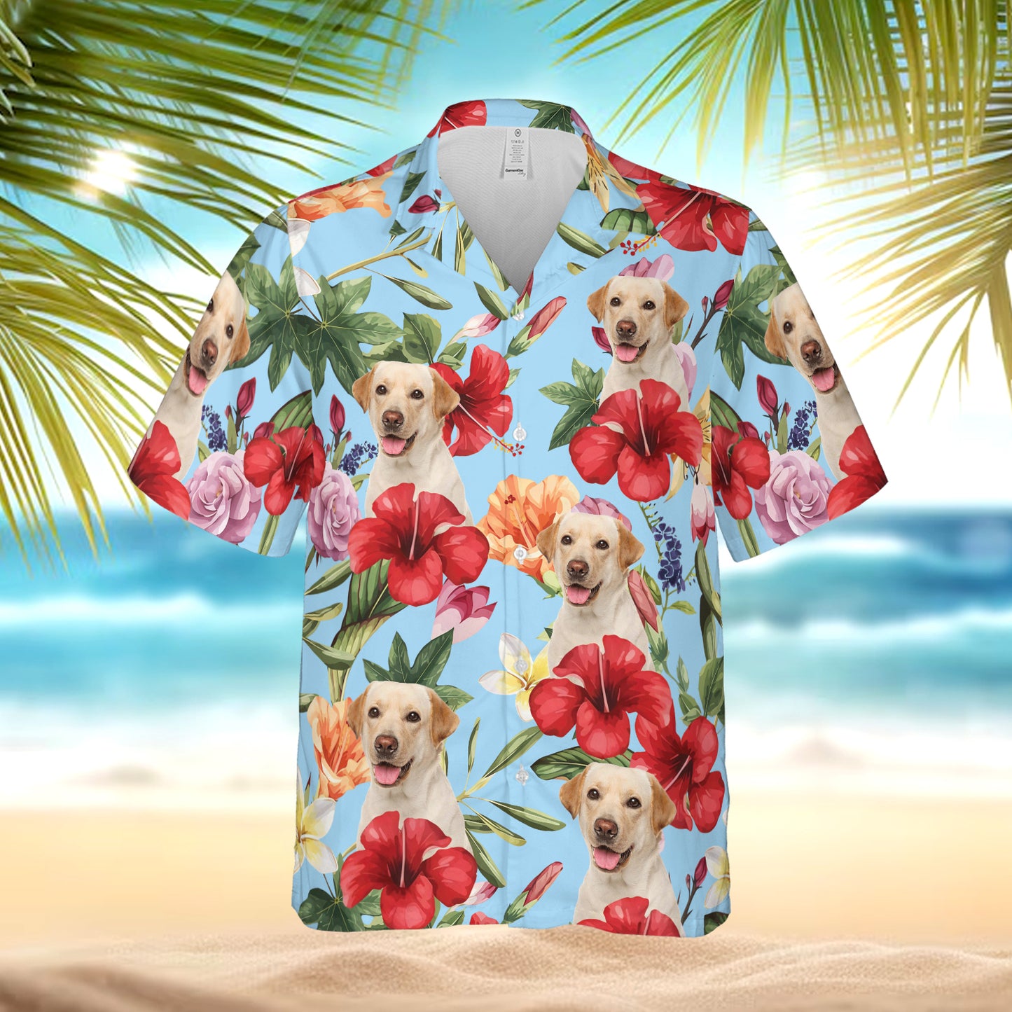 PSH14 Personalized Photo Upload Cat Dog Lover - Custom Hawaiian Shirt