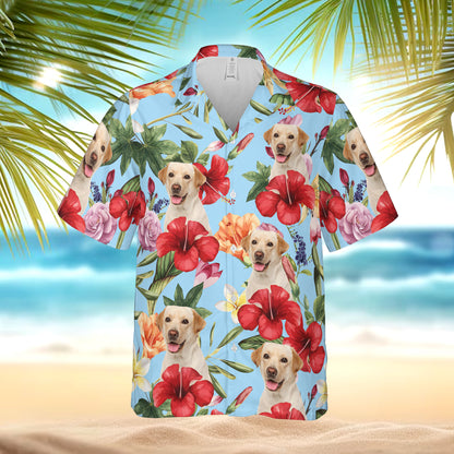 PSH14 Personalized Photo Upload Cat Dog Lover - Custom Hawaiian Shirt
