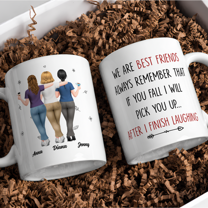 VPST79 I Will Pick You Up After I Finish Laughing - Personalized White Mug Accent Mug