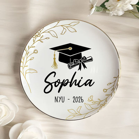 PSD09 Graduation Gift - Personalized Custom Jewelry Dish