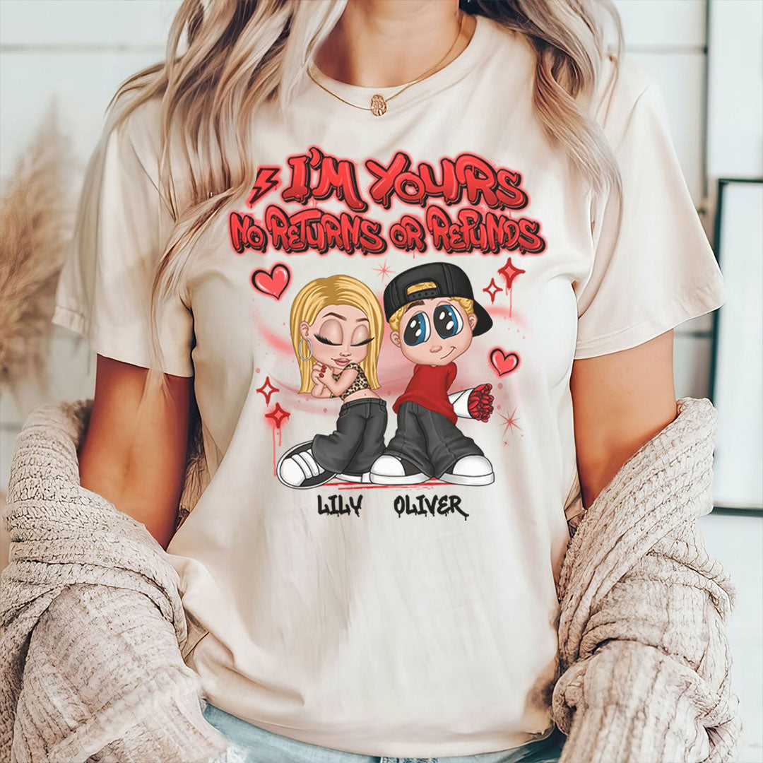 PST182 Y2K Couple Graffiti Style - Personalized Custom T-shirt Hoodie