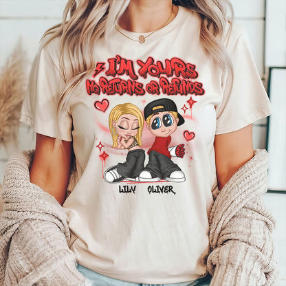 PST182 Y2K Couple Graffiti Style - Personalized Custom T-shirt Hoodie