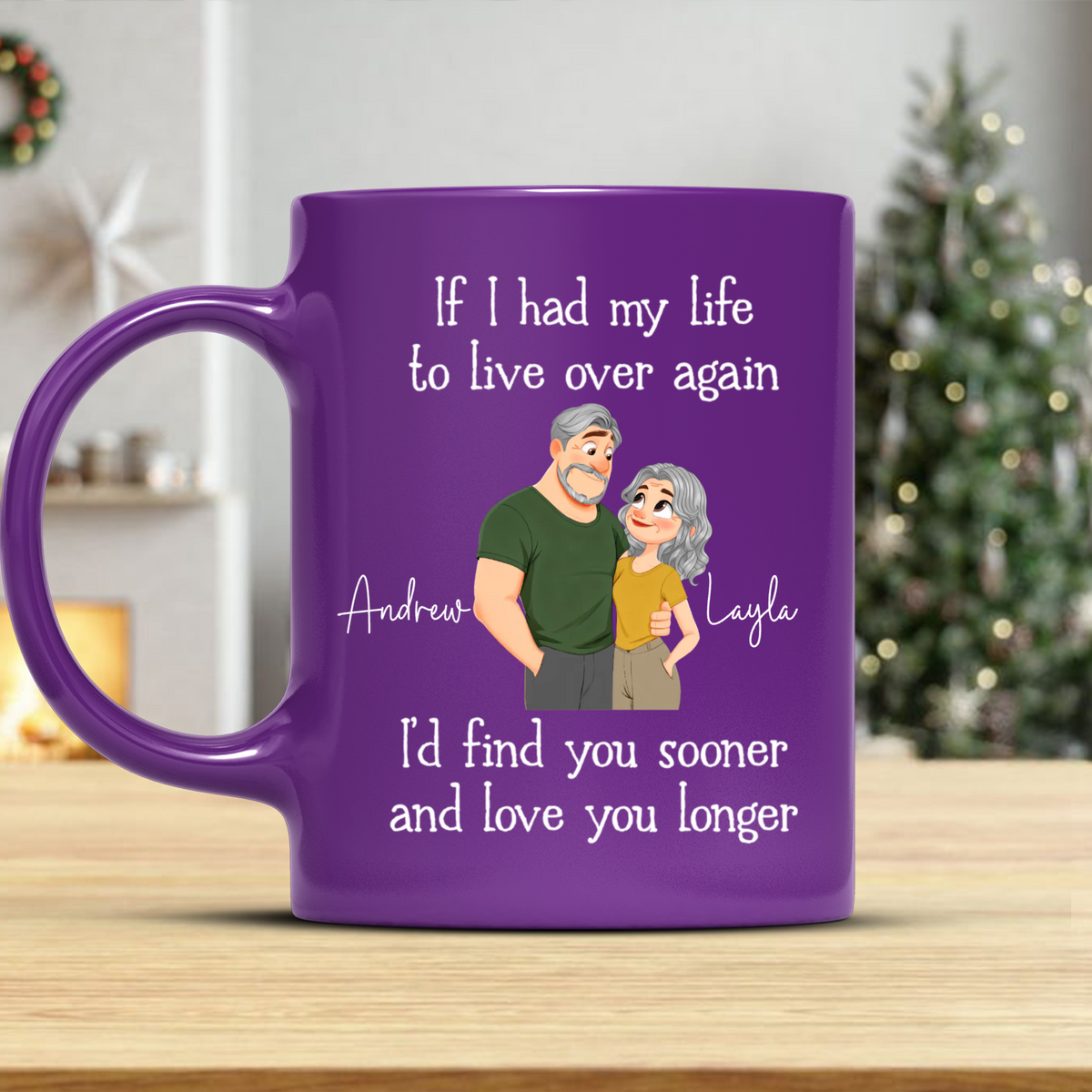 PST259 If I Had My Life To Live Over Again - Personalized Colored Mug