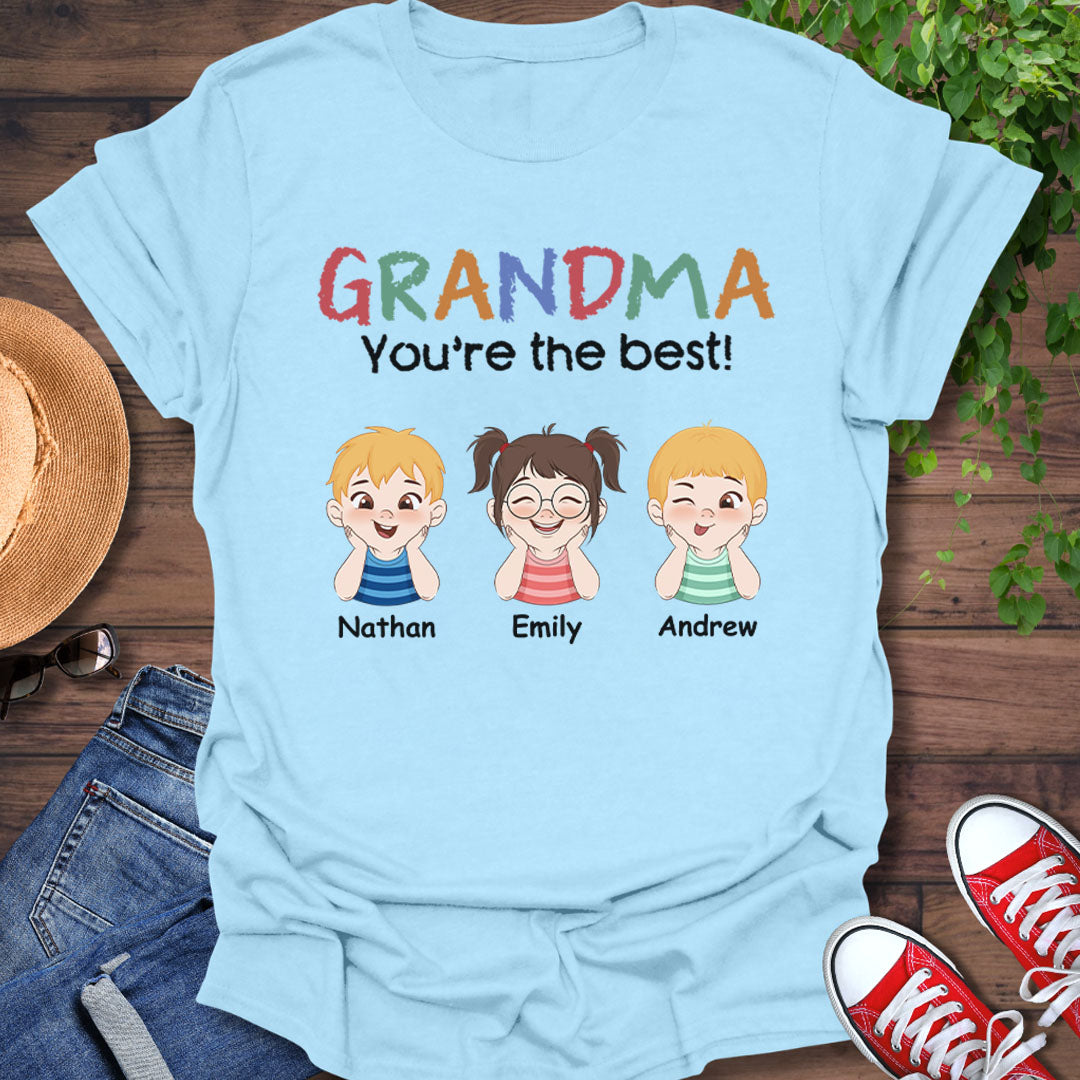 PST194 Mom Dad You're The Best - Personalized T-shirt Hoodie