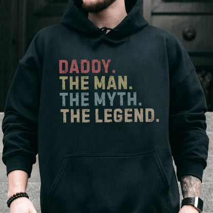 PST209 Dad The Man The Myth The Legend - Personalized Custom T-shirt Hoodie
