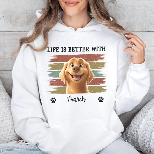 Miah1499 Life Is Better With Pet - Personalized Custom T-shirt