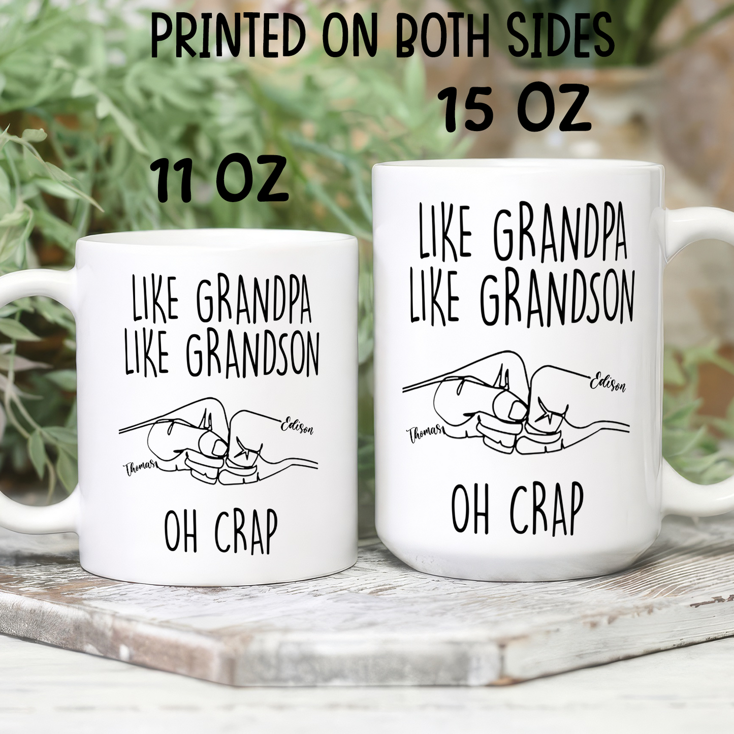 VPST13 Like Father Like Daughter Oh Crap - Personalized Mug