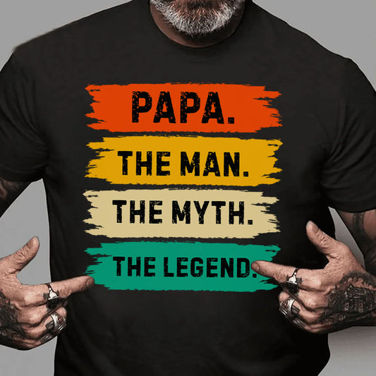PST214 Dad The Man The Myth The Legend - Personalized Custom T-shirt Hoodie