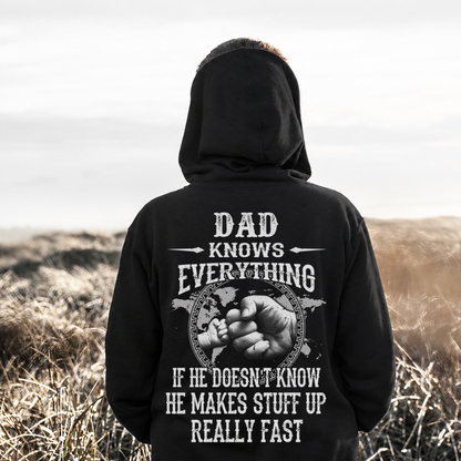 VPST19 Grandpa Knows Everything - Personalized T-shirt Hoodie