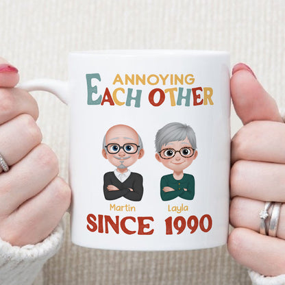UPST38 Annoying Each Other Since - Personalized White Mug Accent Mug