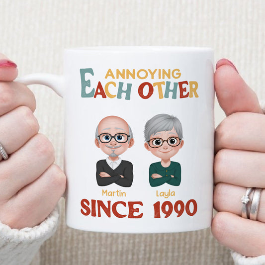 UPST38 Annoying Each Other Since - Personalized White Mug Accent Mug