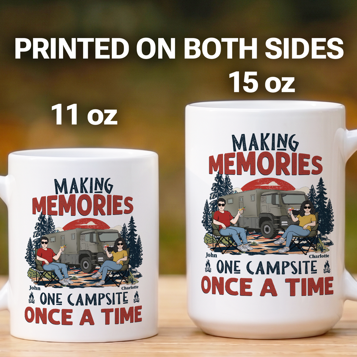 MPST12 We Do Have A Retirement Plan We Plan To Go Camping - Personalized White Mug Accent Mug