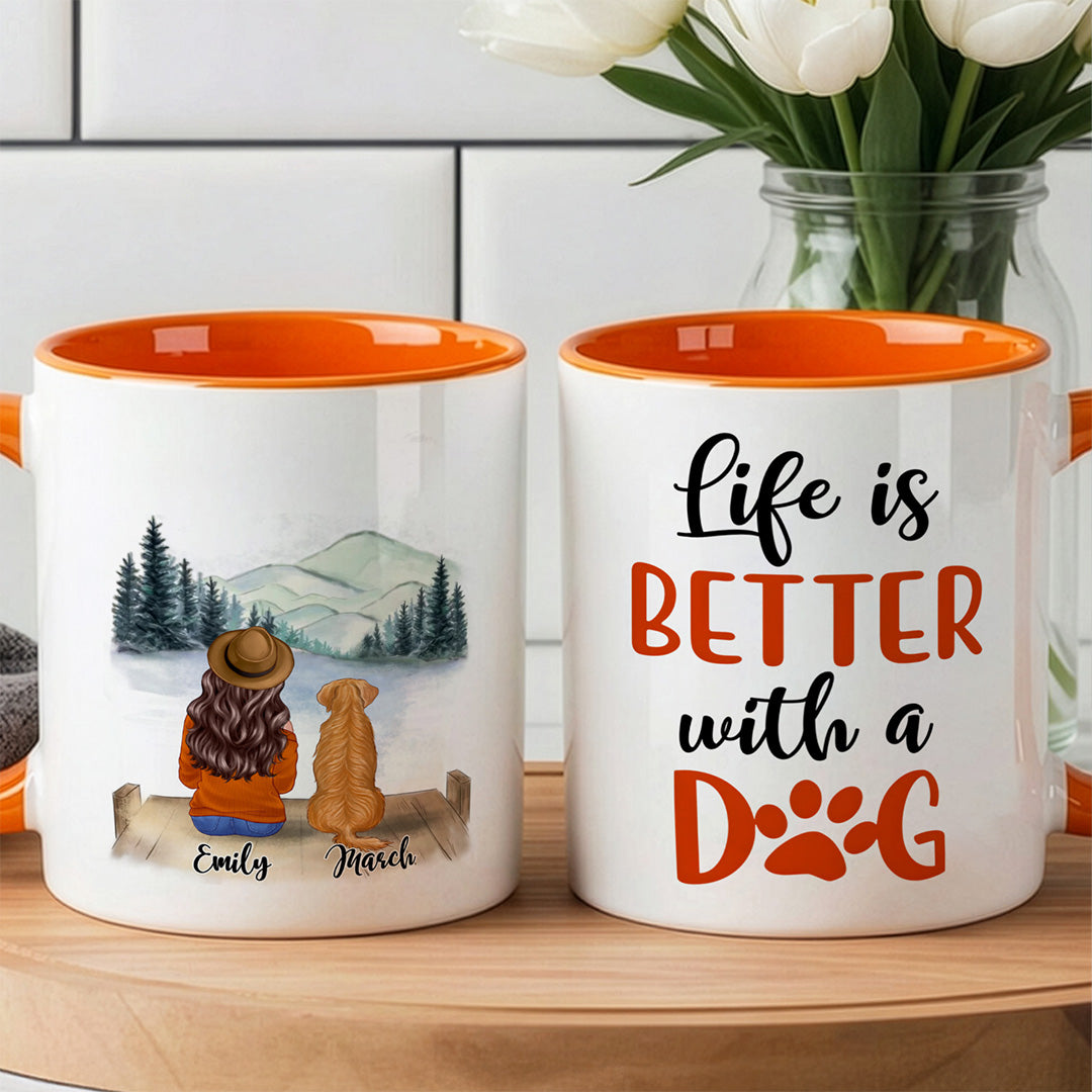 MPST20 Fur Mama Dog Lover - Personalized White Mug Accent Mug