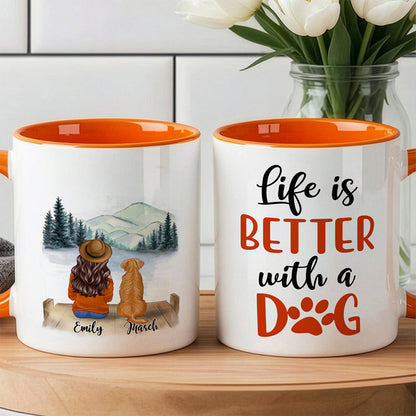 MPST20 Fur Mama Dog Lover - Personalized White Mug Accent Mug