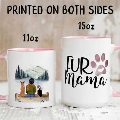 MPST20 Fur Mama Dog Lover - Personalized White Mug Accent Mug