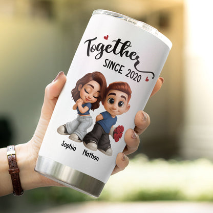 PST98 Couple Together Rose - Personalized Custom Tumbler