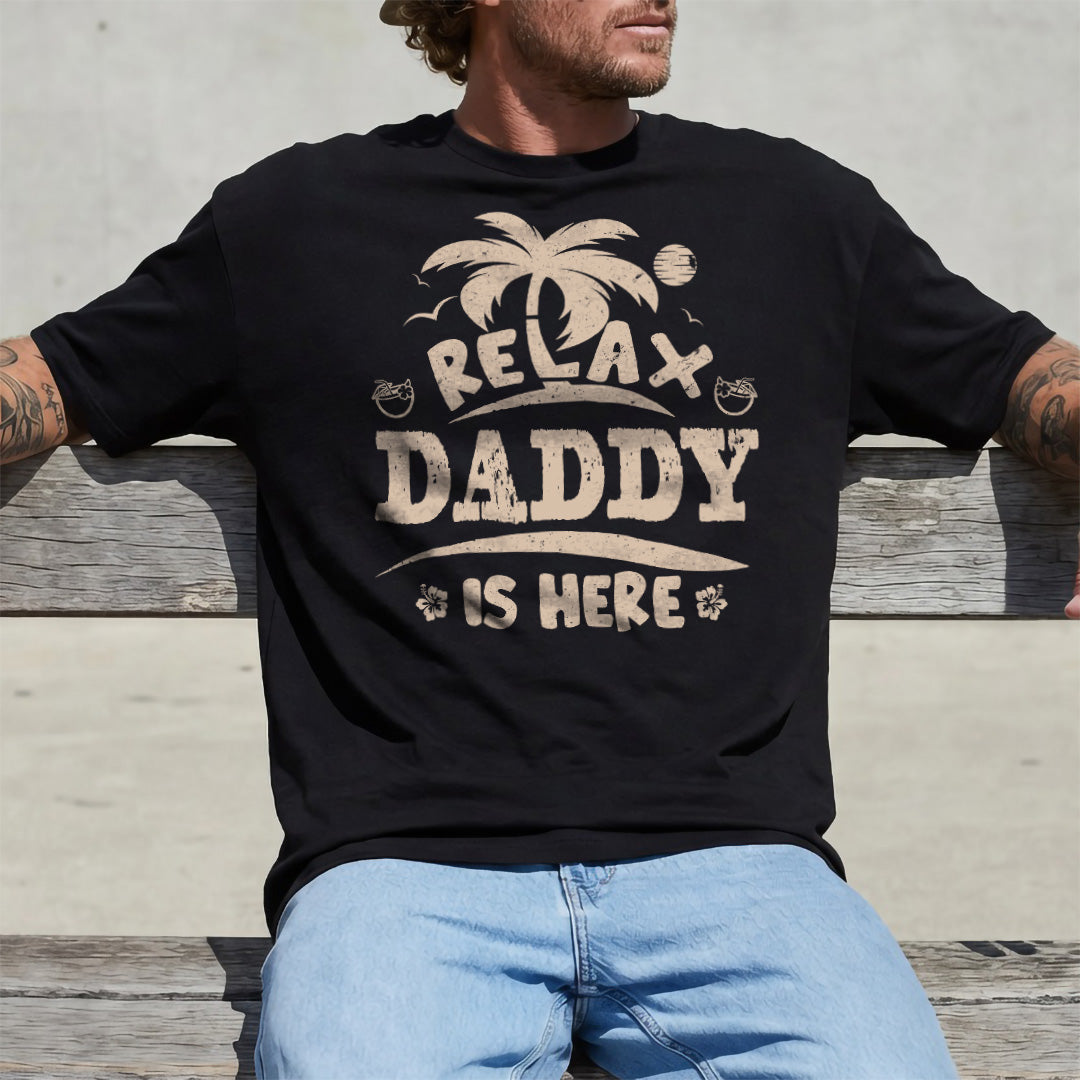 PST224 Relax Papa Is Here - Personalized Custom T-shirt Hoodie