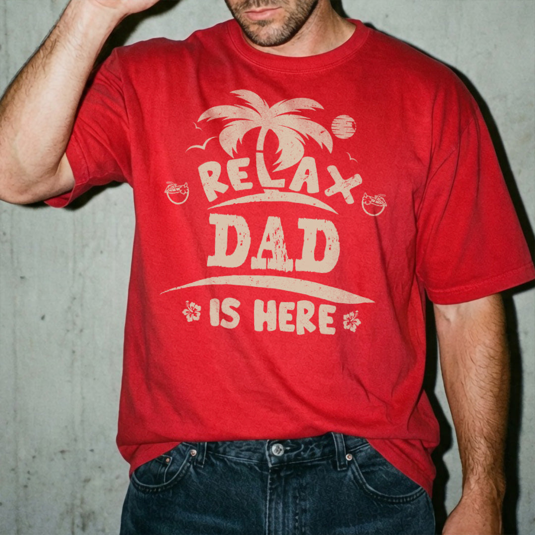 PST224 Relax Papa Is Here - Personalized Custom T-shirt Hoodie