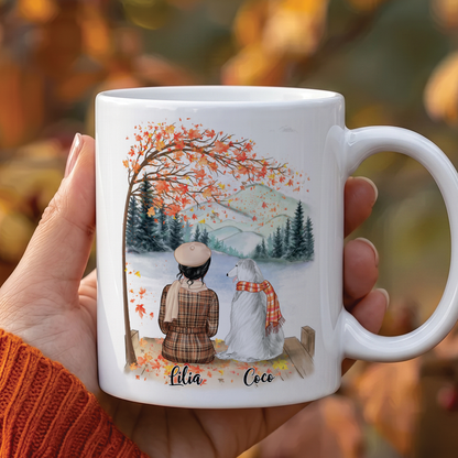 MPST19 Life Is Better With A Dog - Personalized White Mug Accent Mug
