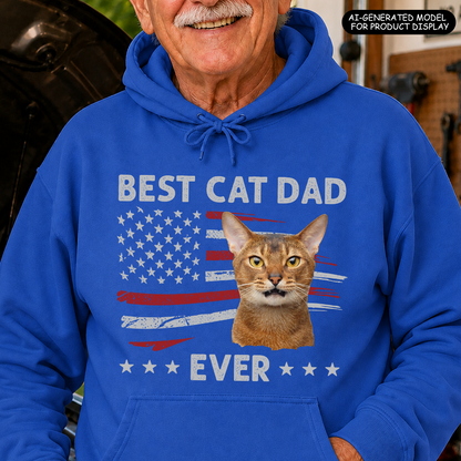 VPST31 Best Dog Cat Fur Dad Ever - Personalized T-shirt Hoodie