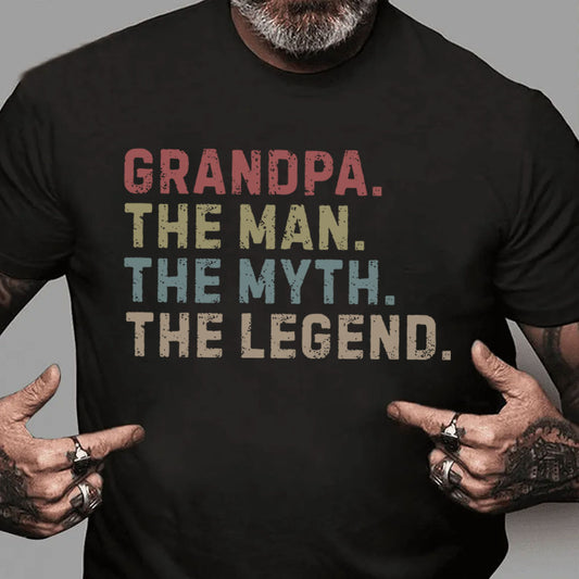 PST209 Dad The Man The Myth The Legend - Personalized Custom T-shirt Hoodie