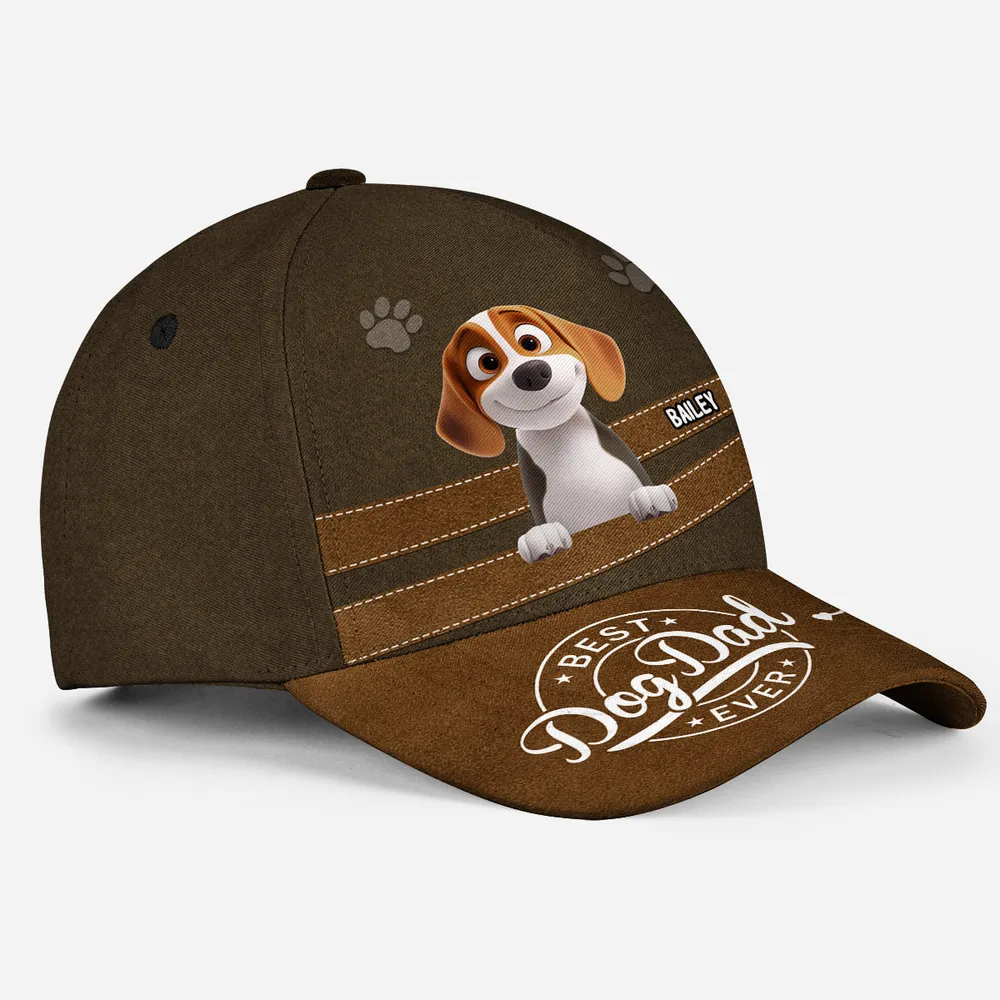 PST228 Best Dog Dad Mom Ever - Personalized Custom Classic Cap