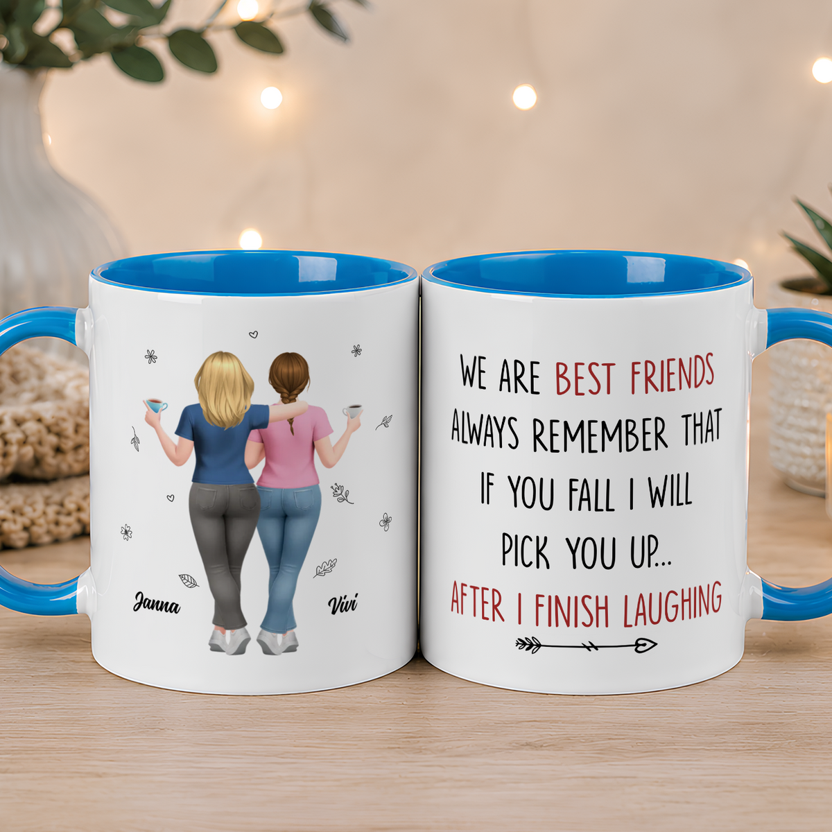 VPST79 I Will Pick You Up After I Finish Laughing - Personalized White Mug Accent Mug