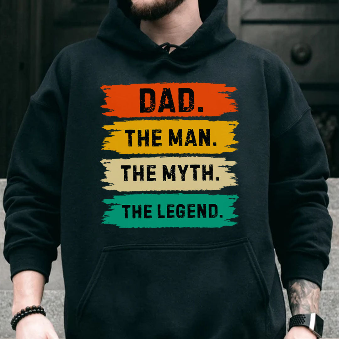 PST214 Dad The Man The Myth The Legend - Personalized Custom T-shirt Hoodie